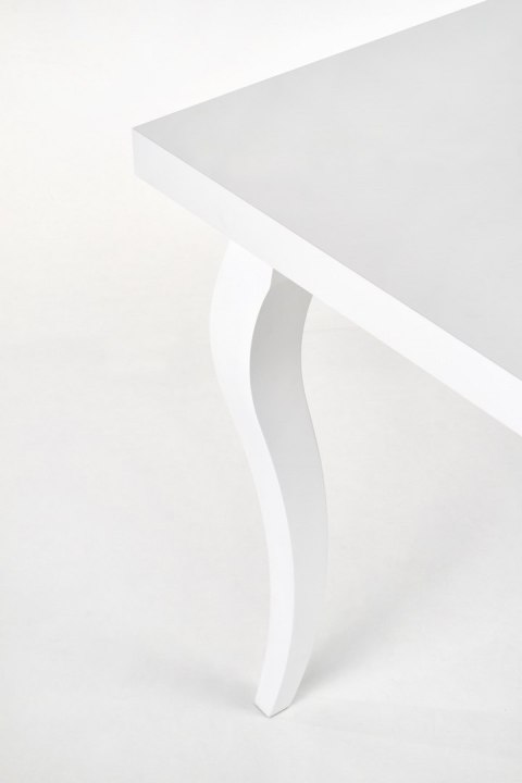 Halmar stół MOZART 140-180x80 biały blat płyta laminowana obrzeża ABS, nogi lite drewno bukowe Halmar stół MOZART 140-180x80 biały blat płyta laminowana obrzeża ABS, nogi lite drewno bukowe
