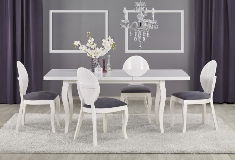 Halmar stół MOZART 160-240x90 biały MDF laminowany obrzeża ABS, nogi lite drewno bukowe Halmar stół MOZART 160-240x90 biały MDF laminowany obrzeża ABS, nogi lite drewno bukowe