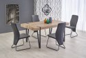 STÓŁ PROSTOKĄTNY YOHANN Halmar MDF LAMINOWANY DĄB SAN REMO / CZARNY stal malowana STÓŁ PROSTOKĄTNY YOHANN Halmar MDF LAMINOWANY DĄB SAN REMO / CZARNY stal malowana