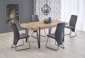 STÓŁ PROSTOKĄTNY YOHANN Halmar MDF LAMINOWANY DĄB SAN REMO / CZARNY stal malowana STÓŁ PROSTOKĄTNY YOHANN Halmar MDF LAMINOWANY DĄB SAN REMO / CZARNY stal malowana