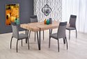 STÓŁ PROSTOKĄTNY YOHANN Halmar MDF LAMINOWANY DĄB SAN REMO / CZARNY stal malowana STÓŁ PROSTOKĄTNY YOHANN Halmar MDF LAMINOWANY DĄB SAN REMO / CZARNY stal malowana