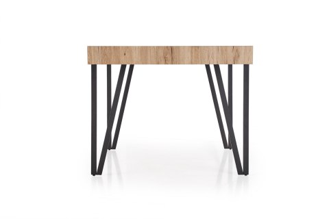 STÓŁ PROSTOKĄTNY YOHANN Halmar MDF LAMINOWANY DĄB SAN REMO / CZARNY stal malowana STÓŁ PROSTOKĄTNY YOHANN Halmar MDF LAMINOWANY DĄB SAN REMO / CZARNY stal malowana