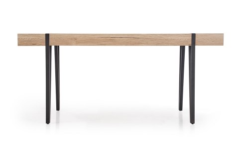 STÓŁ PROSTOKĄTNY YOHANN Halmar MDF LAMINOWANY DĄB SAN REMO / CZARNY stal malowana STÓŁ PROSTOKĄTNY YOHANN Halmar MDF LAMINOWANY DĄB SAN REMO / CZARNY stal malowana