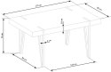 STÓŁ PROSTOKĄTNY YOHANN Halmar MDF LAMINOWANY DĄB SAN REMO / CZARNY stal malowana STÓŁ PROSTOKĄTNY YOHANN Halmar MDF LAMINOWANY DĄB SAN REMO / CZARNY stal malowana