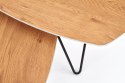 Halmar ława ZERO zestaw 2 dąb złoty/czarny 75x75 MDF laminowany MDF lakierowany stal malowana proszkowo Halmar ława ZERO zestaw 2 dąb złoty/czarny 75x75 MDF laminowany MDF lakierowany stal malowana proszkowo