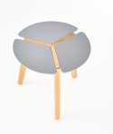 Halmar ława ZETA popiel MDF lakier, drewno buk fi50 Halmar ława ZETA popiel MDF lakier, drewno buk fi50