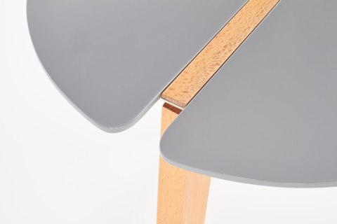 Halmar ława ZETA popiel MDF lakier, drewno buk fi50 Halmar ława ZETA popiel MDF lakier, drewno buk fi50