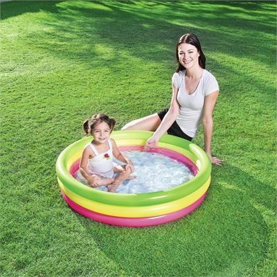 BESTWAY 51104 BASEN DMUCHANY OKRĄGŁY TRZY KOLORY MEDIUM 102cm x 25cm miękka dmuchana podłoga winylowy pojemność 62 l BESTWAY 51104 BASEN DMUCHANY OKRĄGŁY TRZY KOLORY MEDIUM 102cm x 25cm miękka dmuchana podłoga winylowy pojemność 62 l