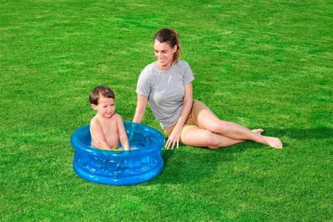 Bestway BESTWAY 51112 MINI BASENIK TRANSPARENTNY 64cm x 24cm NIEBIESKI Bestway BESTWAY 51112 MINI BASENIK TRANSPARENTNY 64cm x 24cm NIEBIESKI