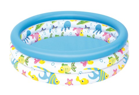 Bestway Bestway 51008 BASENIK DMUCHANY OKRĄGŁY RAFA KORALOWA 102cm x 25cm winylowy zawory bezpieczeństwa 101 l Bestway Bestway 51008 BASENIK DMUCHANY OKRĄGŁY RAFA KORALOWA 102cm x 25cm winylowy zawory bezpieczeństwa 101 l
