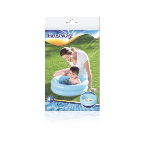 Bestway Bestway 51061 MIKRO BASENIK 61cmxH15cm NIEBIESKI na dnie zabawne postacie zwierząt winyl 2 pierścienie Bestway Bestway 51061 MIKRO BASENIK 61cmxH15cm NIEBIESKI na dnie zabawne postacie zwierząt winyl 2 pierścienie