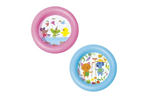 Bestway Bestway 51061 MIKRO BASENIK 61cmxH15cm NIEBIESKI na dnie zabawne postacie zwierząt winyl 2 pierścienie Bestway Bestway 51061 MIKRO BASENIK 61cmxH15cm NIEBIESKI na dnie zabawne postacie zwierząt winyl 2 pierścienie