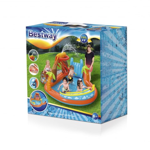Bestway Bestway 53069 BASEN DMUCHANY/ PLAC ZABAW ZE ZJEŻDŻALNIĄ WULKAN 265cm x 265cm x 104cm Bestway Bestway 53069 BASEN DMUCHANY/ PLAC ZABAW ZE ZJEŻDŻALNIĄ WULKAN 265cm x 265cm x 104cm
