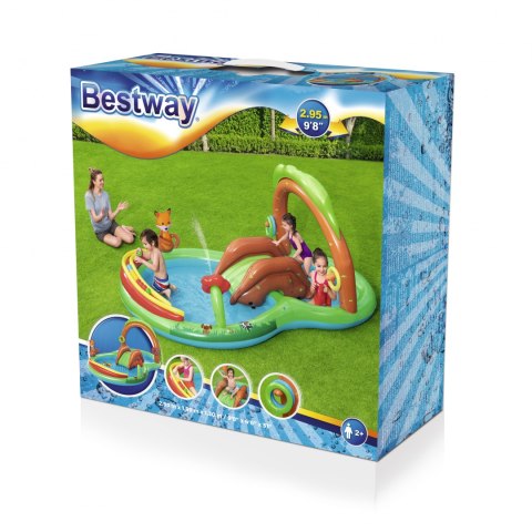 Bestway Bestway 53093 BASEN DMUCHANY/ PLAC ZABAW ZE ZJEŻDŻALNIĄ LEŚNA POLANA 295cm x 199cm x 130cm Bestway Bestway 53093 BASEN DMUCHANY/ PLAC ZABAW ZE ZJEŻDŻALNIĄ LEŚNA POLANA 295cm x 199cm x 130cm