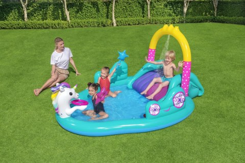 Bestway 53097 BASEN DMUCHANY/ PLAC ZABAW ZE ZJEŻDŻALNIĄ I AKCESORIAMI JEDNOROŻEC 274cm x 198cm x 137cm POJEMNOŚĆ 220 L Bestway 53097 BASEN DMUCHANY/ PLAC ZABAW ZE ZJEŻDŻALNIĄ I AKCESORIAMI JEDNOROŻEC 274cm x 198cm x 137cm POJEMNOŚĆ 220 L