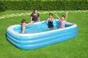Bestway 54009 DUŻY BASEN DMUCHANY FAMILIJNY PROSTOKĄTNY 305cm x 183cm x 56cm winylowy NIEBIESKI zawór spustowy pojemność 1161 L Bestway 54009 DUŻY BASEN DMUCHANY FAMILIJNY PROSTOKĄTNY 305cm x 183cm x 56cm winylowy NIEBIESKI zawór spustowy pojemność 1161 L