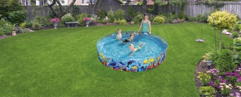 Bestway 55031 BASEN ROZPOROWY OKRĄGŁY PRZEZROCZYSTY PODWODNY ŚWIAT 2.44m x 0.46m PVC dno winylowe pojemność 2074 L Bestway 55031 BASEN ROZPOROWY OKRĄGŁY PRZEZROCZYSTY PODWODNY ŚWIAT 2.44m x 0.46m PVC dno winylowe pojemność 2074 L