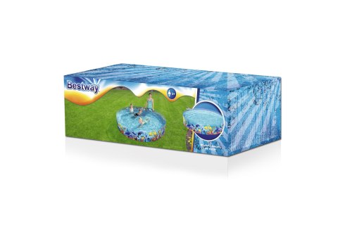 Bestway 55031 BASEN ROZPOROWY OKRĄGŁY PRZEZROCZYSTY PODWODNY ŚWIAT 2.44m x 0.46m PVC dno winylowe pojemność 2074 L Bestway 55031 BASEN ROZPOROWY OKRĄGŁY PRZEZROCZYSTY PODWODNY ŚWIAT 2.44m x 0.46m PVC dno winylowe pojemność 2074 L
