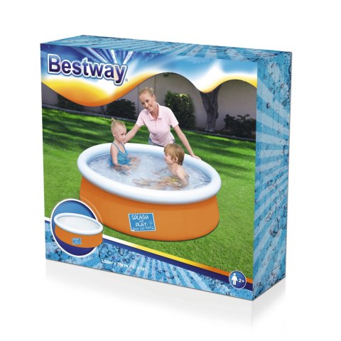 Bestway Bestway 57241 BASENIK ROZPOROWY Z DMUCHANYM PIERŚCIENIEM 152cm x 38cm POMARAŃCZOWY Bestway Bestway 57241 BASENIK ROZPOROWY Z DMUCHANYM PIERŚCIENIEM 152cm x 38cm POMARAŃCZOWY