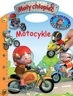 Olesiejuk KS44 Mały chłopiec.Motocykle. Naklejki - Duża plansza.