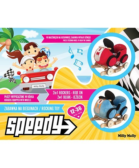Milly Mally Bujak Samochód Speedy Red Milly Mally Bujak Samochód Speedy Red