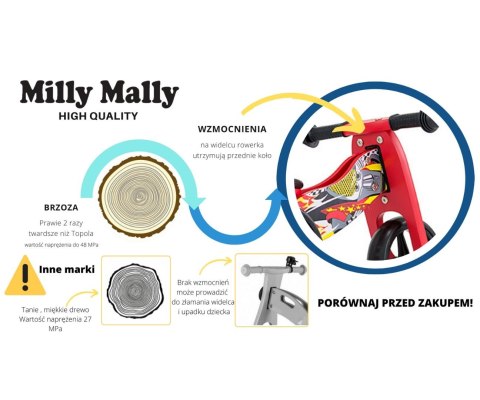 Milly Mally Pojazd Jake Dark Natural 2w1 Jeździk Chodzik Pchacz Naturalny Ciemny drewno ogranicznik skrętu reg. wys. siedziska Milly Mally Pojazd Jake Dark Natural 2w1 Jeździk Chodzik Pchacz Naturalny Ciemny drewno ogranicznik skrętu reg. wys. siedziska
