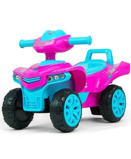 Milly Mally Pojazd Jeździk Monster Pink Różowo Niebieski auto ogranicznik skrętu schowek kierownica interaktywna efekty świetlne