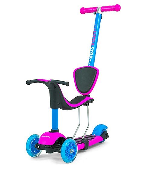 Milly Mally Scooter Little Star Pink-Blue Milly Mally Scooter Little Star Pink-Blue