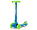 Milly Mally Scooter Magic Blue-Green Hulajnoga Jeździk aluminium świecące koła hamulec regulowana wysokość kierownicy