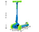 Milly Mally Scooter Magic Blue-Green Hulajnoga Jeździk aluminium świecące koła hamulec regulowana wysokość kierownicy Milly Mally Scooter Magic Blue-Green Hulajnoga Jeździk aluminium świecące koła hamulec regulowana wysokość kierownicy