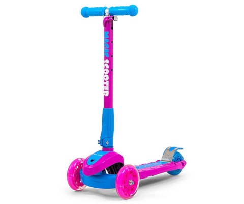 Milly Mally Hulajnoga Scooter Jeździk Magic Pink-Blue Różowo Niebieska aluminium świecące koła hamulec regulowana wys. składana Milly Mally Hulajnoga Scooter Jeździk Magic Pink-Blue Różowo Niebieska aluminium świecące koła hamulec regulowana wys. składana