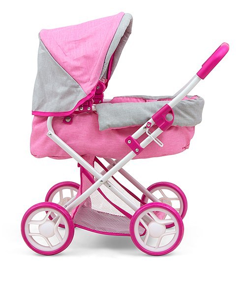 Milly Mally Wózek dla lalek Alice Prestige Pink Różowy, składany Milly Mally Wózek dla lalek Alice Prestige Pink Różowy, składany