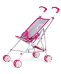 Milly Mally Wózek dla lalek Julia Prestige Pink Różowo Szary spacerówka składany 3lata wygląda jak prawdziwy wózek dla dzieci+ Milly Mally Wózek dla lalek Julia Prestige Pink Różowo Szary spacerówka składany 3lata wygląda jak prawdziwy wózek dla dzieci+
