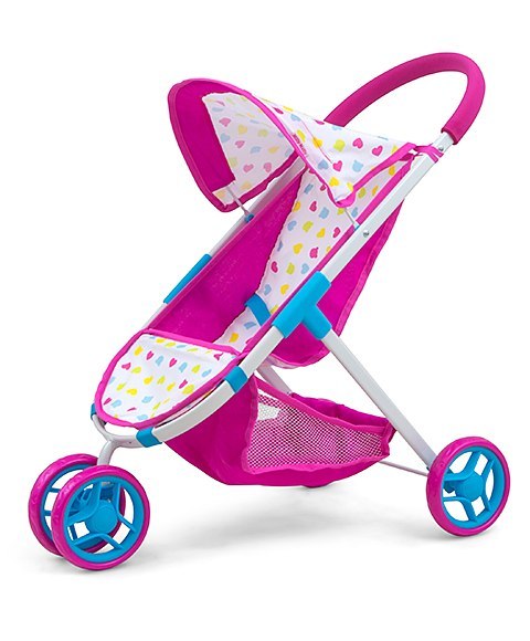 Milly Mally Wózek dla lalek spacerówka Susie Candy Różowy metalowy stelaż kosz na akcesoria dla lalek długości do 50 cm 3 lata+ Milly Mally Wózek dla lalek spacerówka Susie Candy Różowy metalowy stelaż kosz na akcesoria dla lalek długości do 50 cm 3 lata+