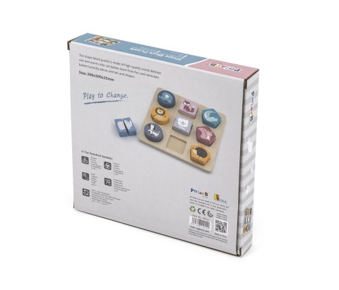 Viga Viga 44012 PolarB Układanka 2w1 Puzzle - kształty Viga Viga 44012 PolarB Układanka 2w1 Puzzle - kształty