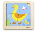 Viga Viga 51314 Puzzle na podkładce - Kaczuszka Viga Viga 51314 Puzzle na podkładce - Kaczuszka