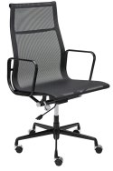 King Home Fotel biurowy obrotowy AERON PREMIUM czarny aluminium - siatka kółka chromowane regulacja wysokości funkcja bujania King Home Fotel biurowy obrotowy AERON PREMIUM czarny aluminium - siatka kółka chromowane regulacja wysokości funkcja bujania
