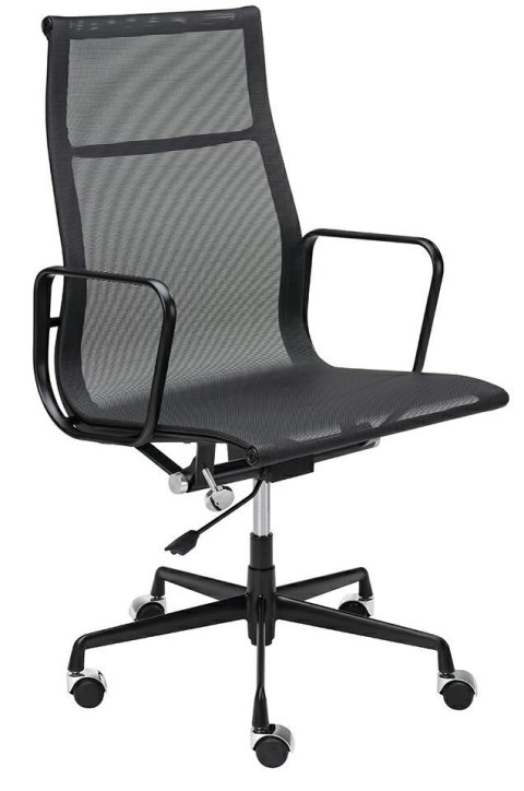 King Home Fotel biurowy obrotowy AERON PREMIUM czarny aluminium - siatka kółka chromowane regulacja wysokości funkcja bujania King Home Fotel biurowy obrotowy AERON PREMIUM czarny aluminium - siatka kółka chromowane regulacja wysokości funkcja bujania