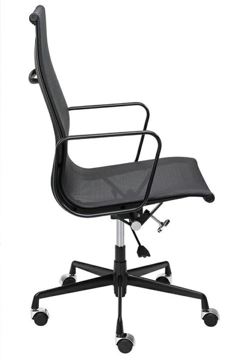 King Home Fotel biurowy obrotowy AERON PREMIUM czarny aluminium - siatka kółka chromowane regulacja wysokości funkcja bujania King Home Fotel biurowy obrotowy AERON PREMIUM czarny aluminium - siatka kółka chromowane regulacja wysokości funkcja bujania