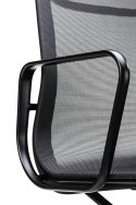 King Home Fotel biurowy obrotowy AERON PREMIUM czarny aluminium - siatka kółka chromowane regulacja wysokości funkcja bujania