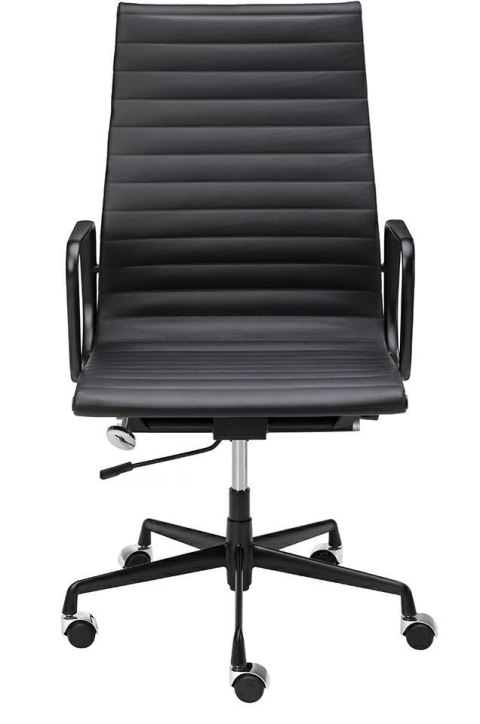 King Home Fotel biurowy AERON PRESTIGE PLUS czarny - skóra naturalna, aluminium Obrotowy King Home Fotel biurowy AERON PRESTIGE PLUS czarny - skóra naturalna, aluminium Obrotowy