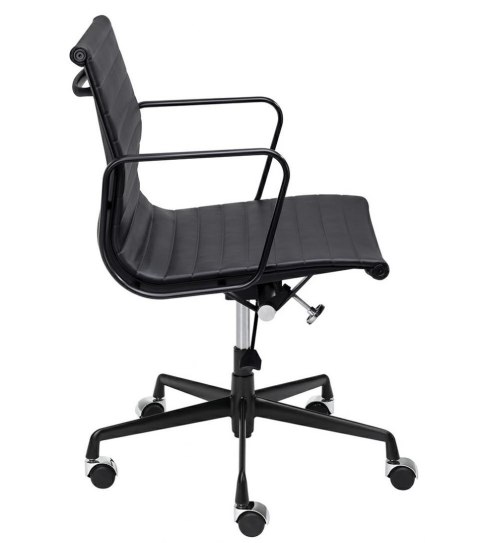 FOTEL BIUROWY OBROTOWY NA KÓŁKACH BODY PRESTIGE PLUS CZARNY - SKÓRA NATURALNA aluminium REGULACJA WYSOKOŚCI FOTEL BIUROWY OBROTOWY NA KÓŁKACH BODY PRESTIGE PLUS CZARNY - SKÓRA NATURALNA aluminium REGULACJA WYSOKOŚCI