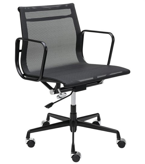 Fotel biurowy BODY PRESTIGE czarny - tkanina, aluminium Obrotowy Fotel biurowy BODY PRESTIGE czarny - tkanina, aluminium Obrotowy