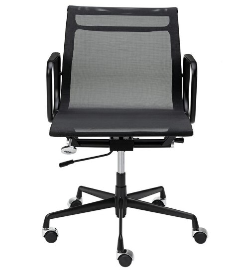 Fotel biurowy BODY PRESTIGE czarny - tkanina, aluminium Obrotowy Fotel biurowy BODY PRESTIGE czarny - tkanina, aluminium Obrotowy