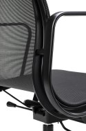 Fotel biurowy BODY PRESTIGE czarny - tkanina, aluminium Obrotowy