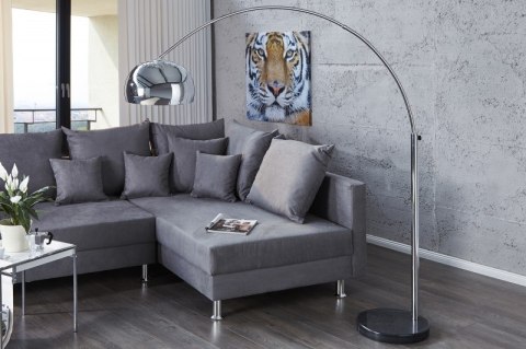 INVICTA Lampa podłogowa SLACK chromowana - 170-205 cm INVICTA Lampa podłogowa SLACK chromowana - 170-205 cm