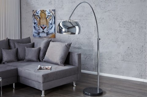 INVICTA Lampa podłogowa SLACK chromowana - 170-205 cm INVICTA Lampa podłogowa SLACK chromowana - 170-205 cm