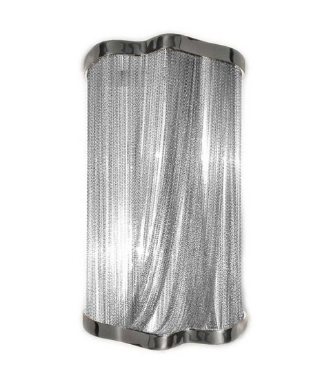 KINKIET LAMPA ŚCIENNA ATLANTA WALL 2 - SREBRNY aluminium stal 2 x E14 KING HOME KINKIET LAMPA ŚCIENNA ATLANTA WALL 2 - SREBRNY aluminium stal 2 x E14 KING HOME