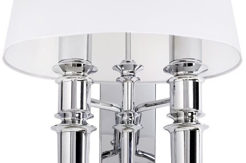 King Home Kinkiet DEVIL WALL 2 - stal węglowa chrom, tkanina PVC biały E27 King Home Kinkiet DEVIL WALL 2 - stal węglowa chrom, tkanina PVC biały E27