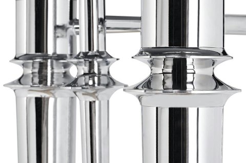 King Home Kinkiet DEVIL WALL 2 - stal węglowa chrom, tkanina PVC biały E27 King Home Kinkiet DEVIL WALL 2 - stal węglowa chrom, tkanina PVC biały E27